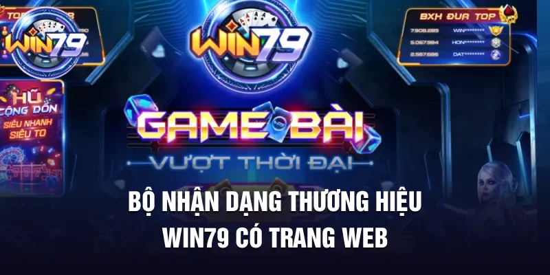 Bộ nhận dạng thương hiệu Win79 có trang web