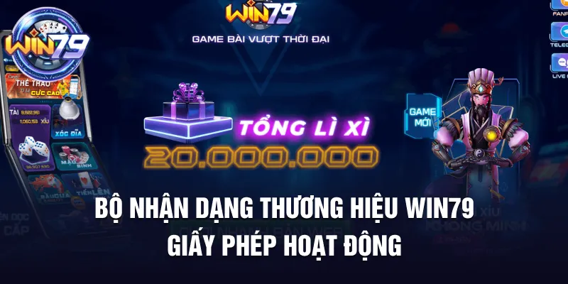Bộ nhận dạng thương hiệu Win79 - giấy phép hoạt động