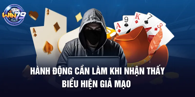 Hành động cần làm khi nhận thấy biểu hiện giả mạo